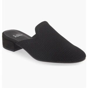 Eileen Fisher Betsy knit black mules